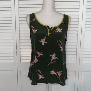 Lucky Brand Sleeveless Silk Top